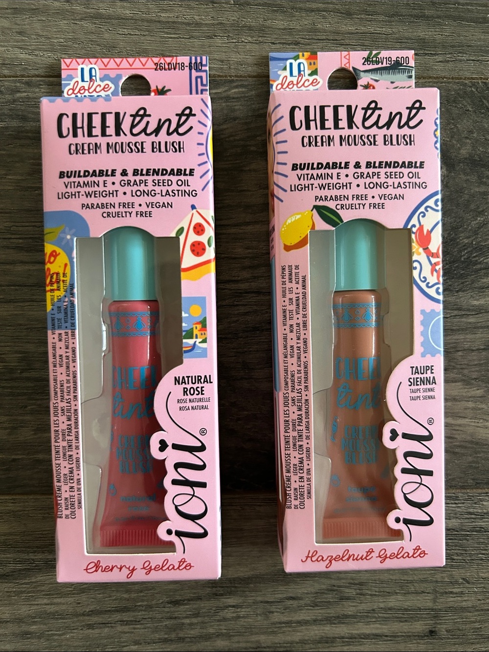 Ioni LA dolce Vita Cheek Tint Cream Mousse Blush NEW